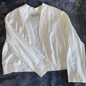 Size small white cardigan used once